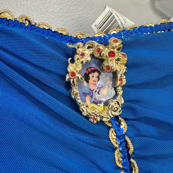 Disney Princess Snow White Dress Costume Size M 7-8 Halloween Cosplay hoop skirt - Picture 4 of 13